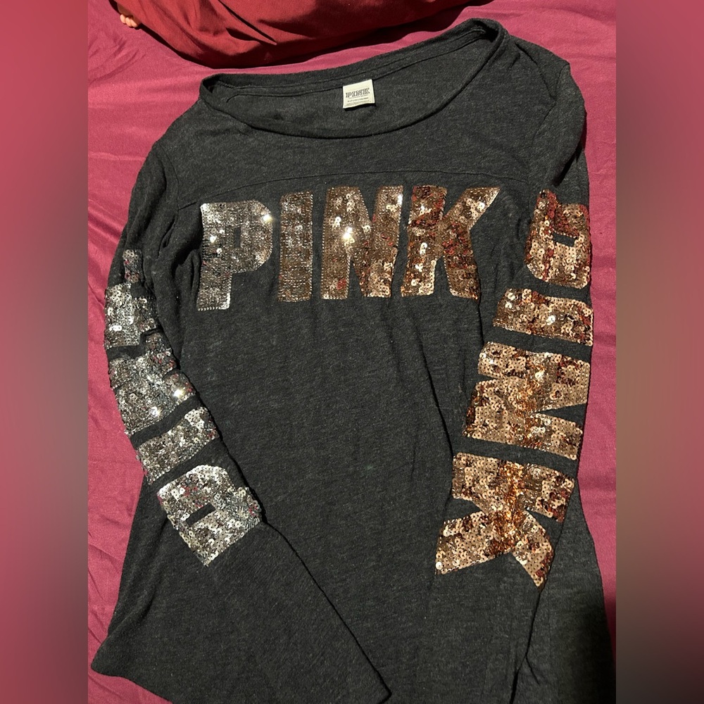 Sequined PINK long sleeve